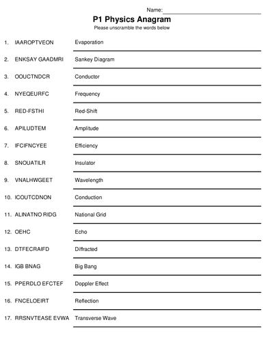 GCSE Physics P1 Fun Bumper Revision Megapack