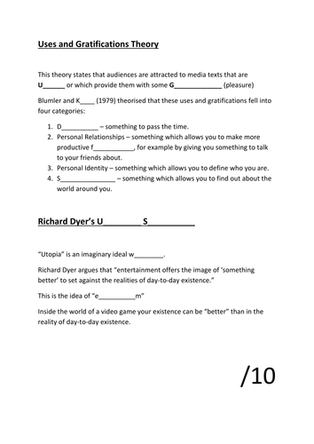 GCSE Media Studies. Effects Theory & Moral Panic: Video Games full Ofsted lesson