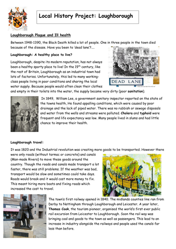 Local History project: Leicester and Loughborough 