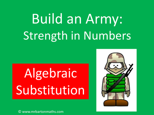 Build an Army: Algebraic Substitution