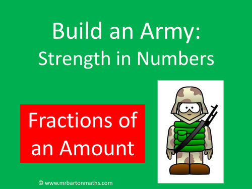 Build an Army: Fractions of an Amount