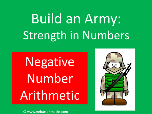 Build an Army: Negative Numbers Arithmetic
