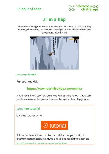 10 programming tutorials for TouchDevelop