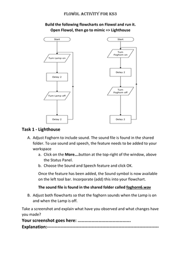 Controlling Lighthouse flashing sequence in Flowol 