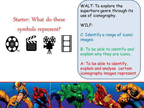 Film Studies WJEC GCSE Superheroes