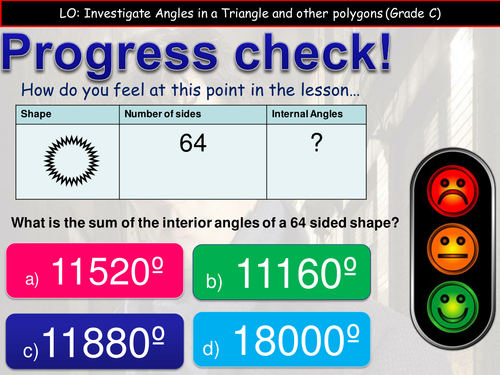 Investigate Angles in a Polygon  (Full Lesson)