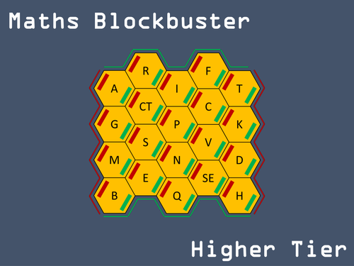 GCSE Maths Higher Tier Blockbuster Revision Game