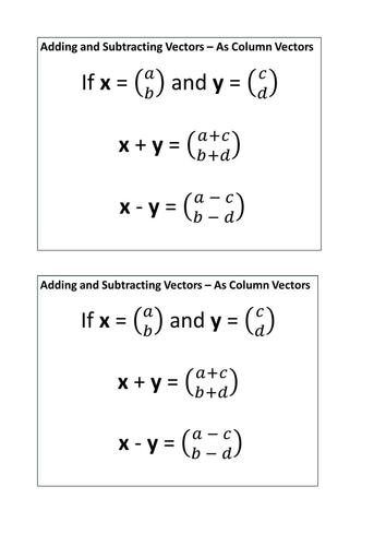 Vectors - KS 4