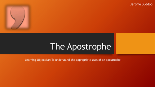 The Apostrophe