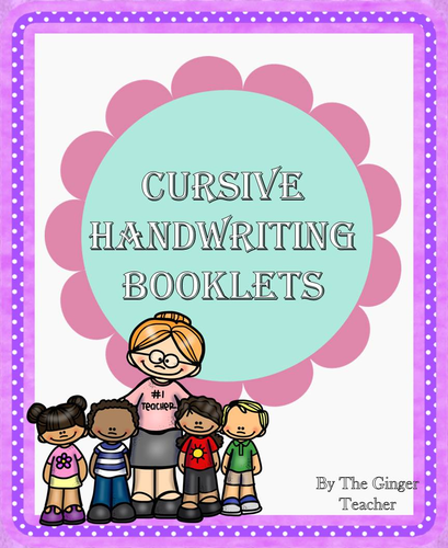 Cursive handwriting support booklet 
