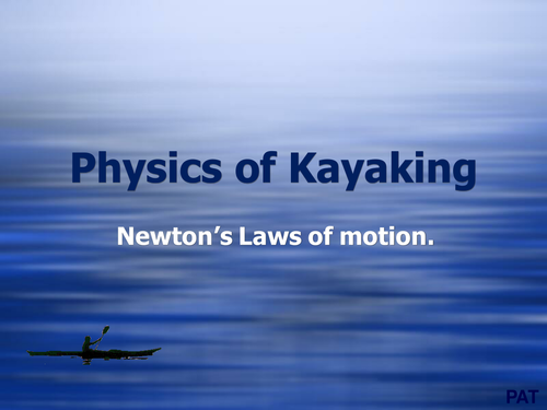 Newton's laws applied.