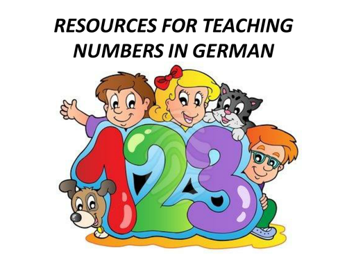 numbers in german teaching resources