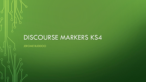 Discourse Markers