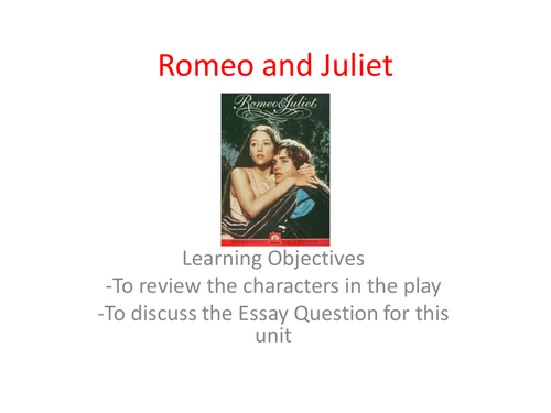 Romeo and Juliet: How is Love Presented?