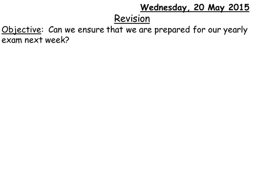 Foundation GCSE Maths Revision 