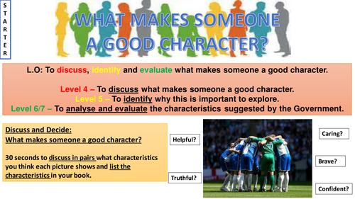 Character Education Lesson and Resources - Year 9