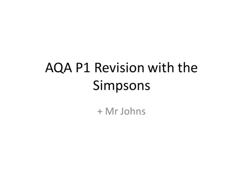 AQA P1 GCSE Revision (All Topics)