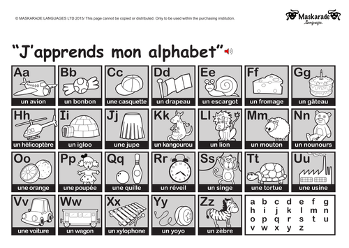KS1 FRENCH: Alphabet-Colours-Numbers