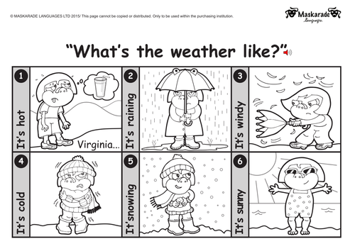 KS1-ENGLISH: Level 1: Clothes-Weather-Holidays