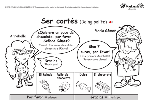 KS1-SPANISH: Level 1: Food & Drink, Being thirsty & Make pancakes