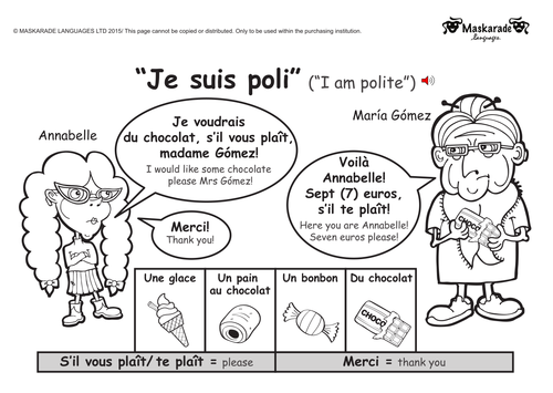 KS1-FRENCH: Level 1: Food & Drink, Being thirsty & Make pancakes