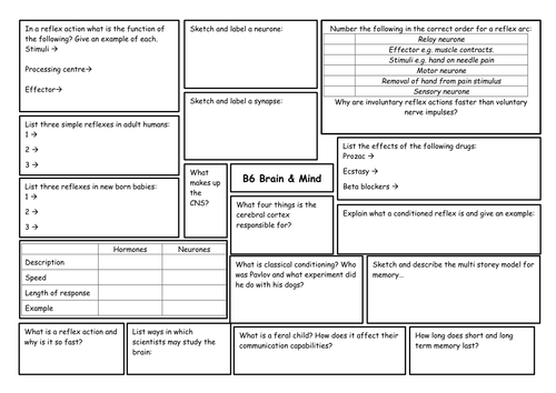 OCR 21st Century Biology B6 Revision Resource