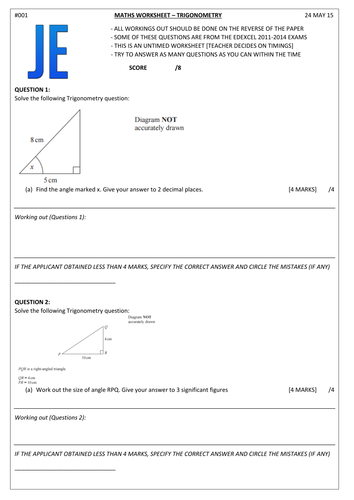 Trigonometry Lesson Plan And Resources Gcse By Lorme Teaching Resources Tes 2520