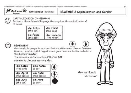 GERMAN KS2 Level 1: School stationery/ numbers 11  to 20