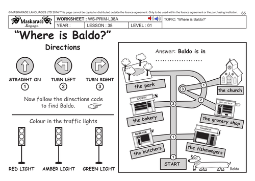 ENGLISH KS2 Level 1: Directions