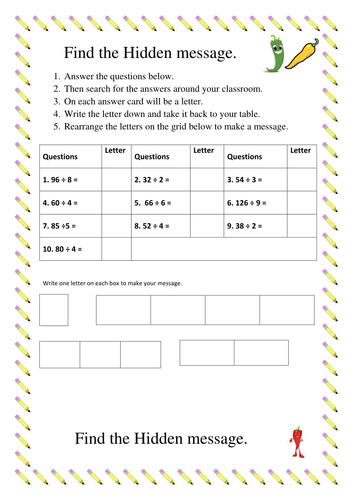 standard method for division practice teaching resources