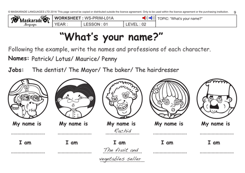 ENGLISH KS2 Level 2: Greetings/ How are you?