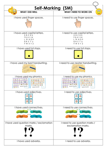 Self and Peer Marking Prompts