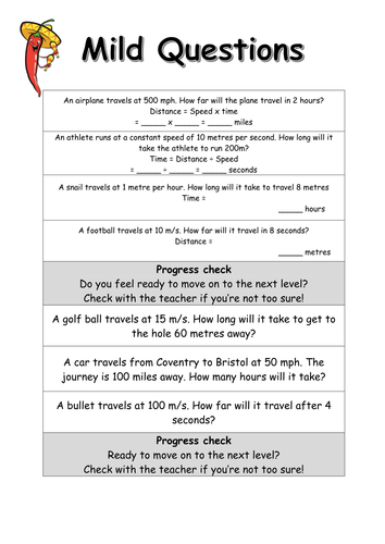 KS3 Speed | Teaching Resources