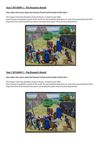 Events in the Peasants' Revolt