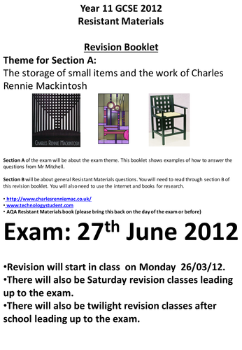 AQA RM 2012 Exam Prep