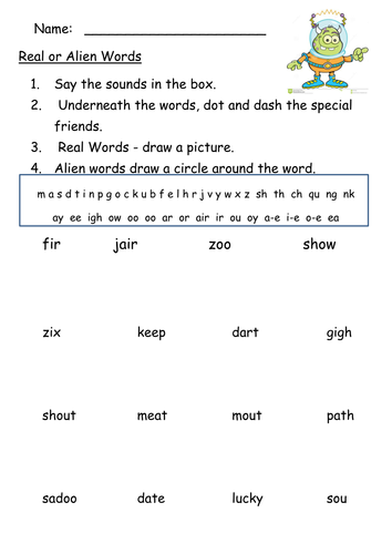 phonic worksheets teaching resources