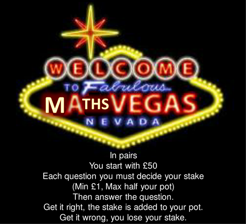 Percentage Maths Vegas