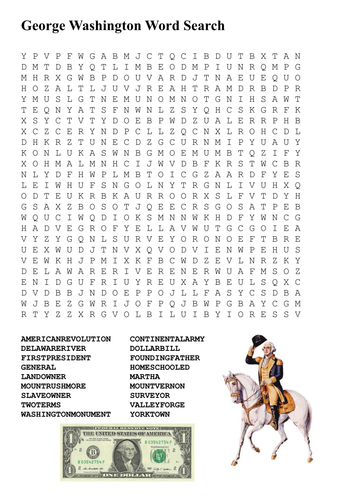 US President's Word Search Pack