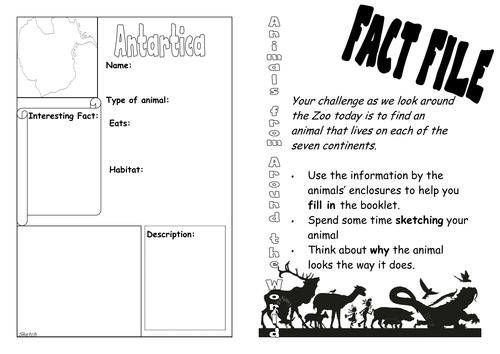 template tes passport Animal Fact anniueckie  Tes   Zoo Teaching File by Resources