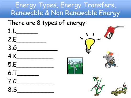 KS3 Energy/Fuels/Photosynthesis Revision