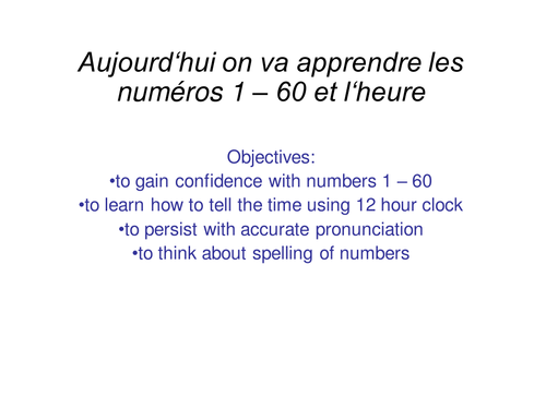Time in French