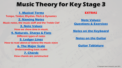 Music Theory for KS3 & Beyond, for staff and students.