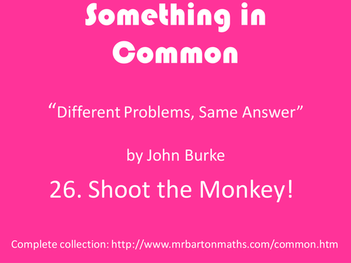 Something in Common 26: Shoot the Monkey
