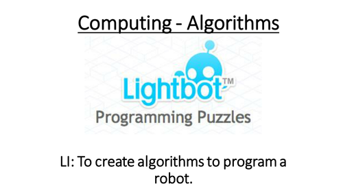 Learning about Algorithms (Yr5 / 6) 
