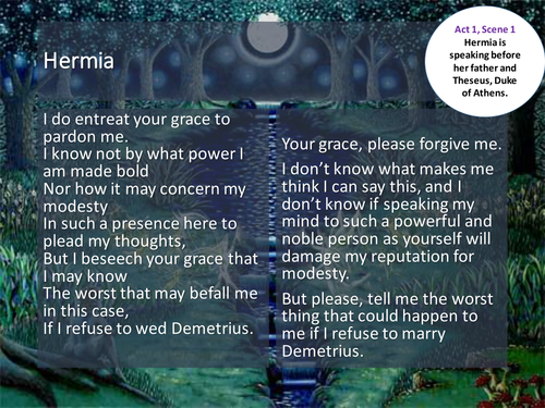 A Midsummer Night's Dream SoW