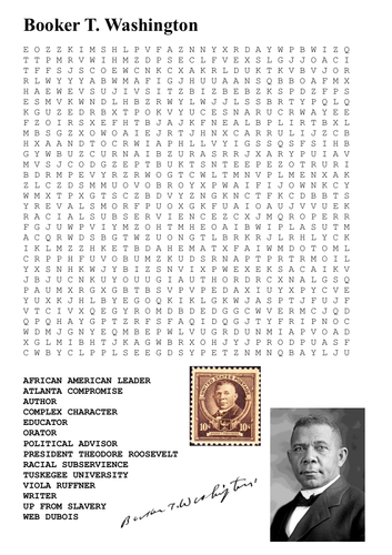 Booker T Washington Word Search