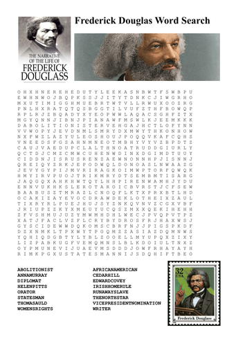 Frederick Douglas Word Search