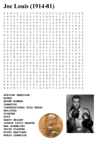 Joe Louis Word Search