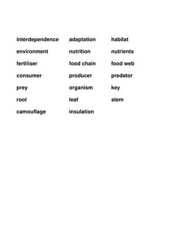 Plant and Animal Adaptations 