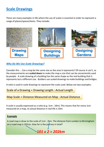 Functional Maths Activity (L1 - L2) - Scale Drawings (and GCSE)